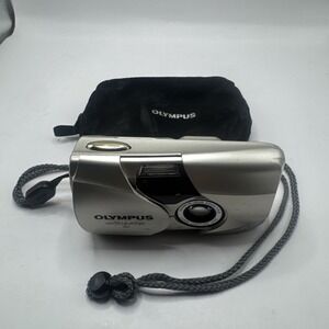 Olympus mju II DLX Stylus Epic 35mm F2.8 Camera – Works Flash Not Working READ